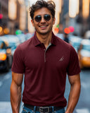 Golf Polo Shirt Regular Fit Moisture Wicking Quick Dry Performance Short Sleeves Polo