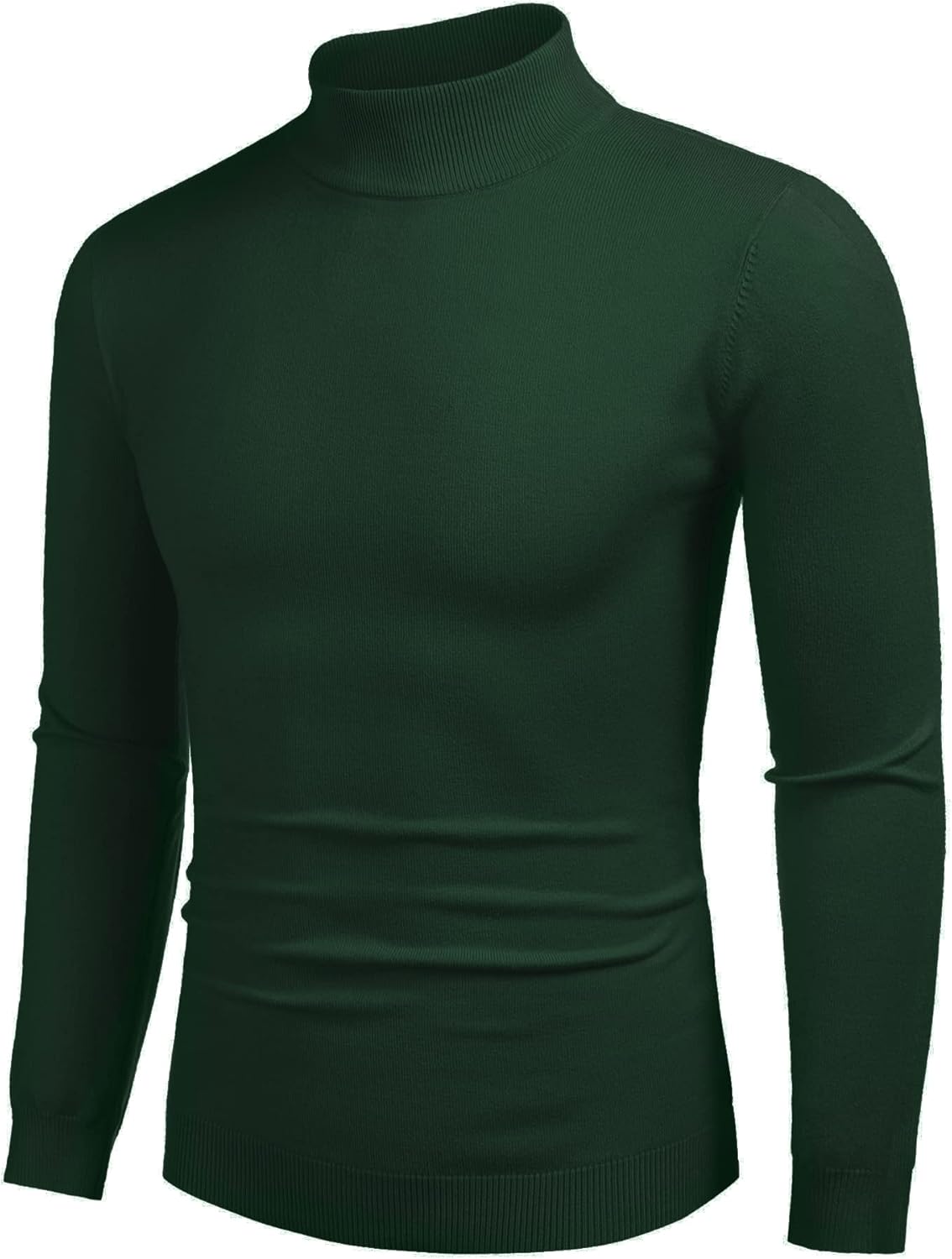 Mock Turtleneck Slim Fit Pullover Sweater Casual Basic Knitted Thermal Sweaters