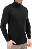 Hi Neck Cotton Blend Interlock Long Sleeves T-Shirt