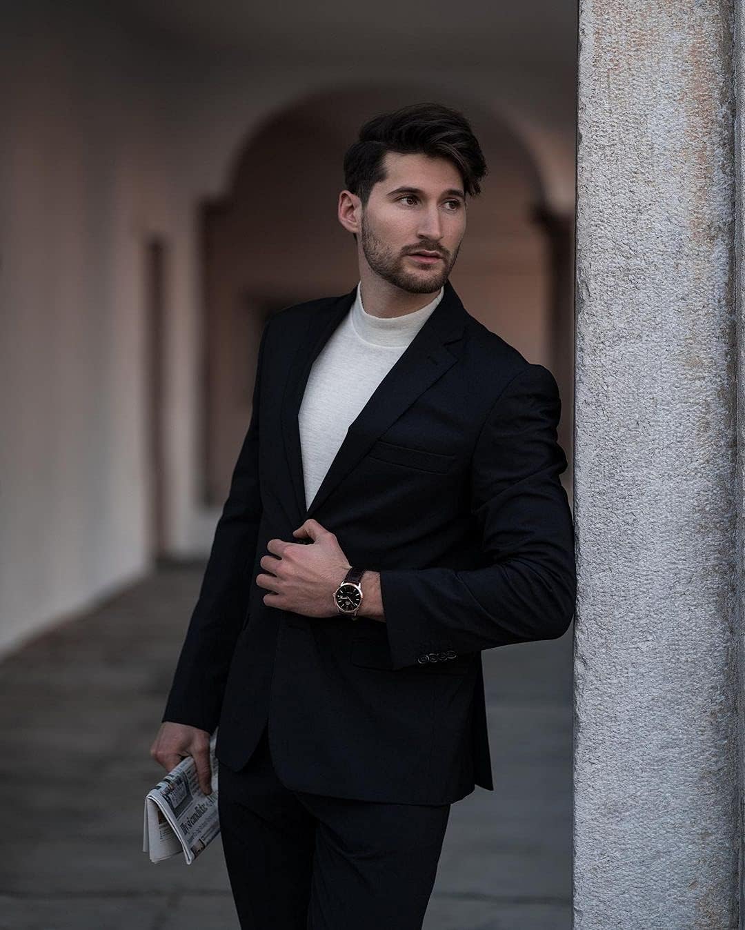 Mock Turtleneck Slim Fit Pullover Sweater Casual Basic Knitted Thermal Sweaters