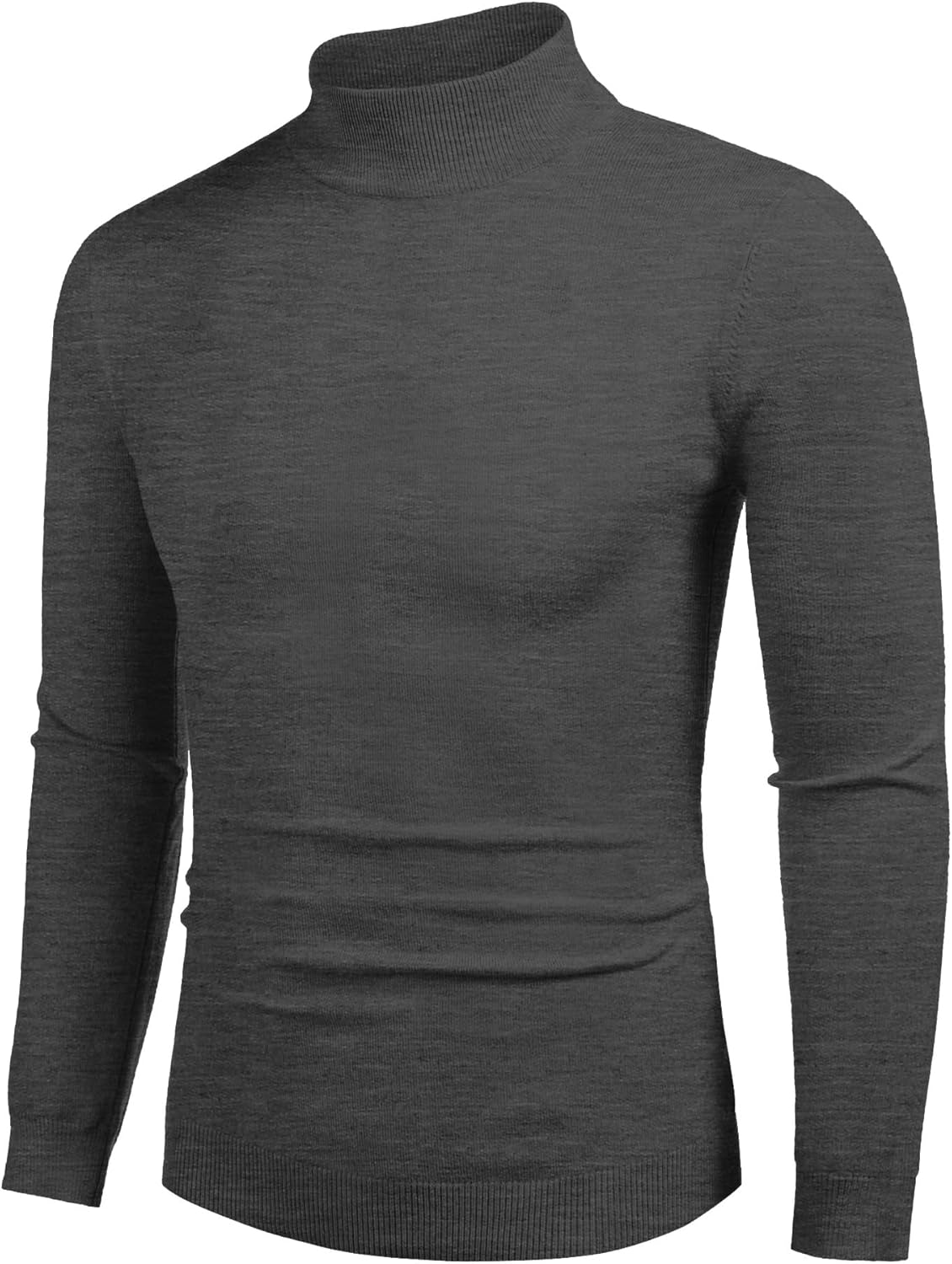 Mock Turtleneck Slim Fit Pullover Sweater Casual Basic Knitted Thermal Sweaters