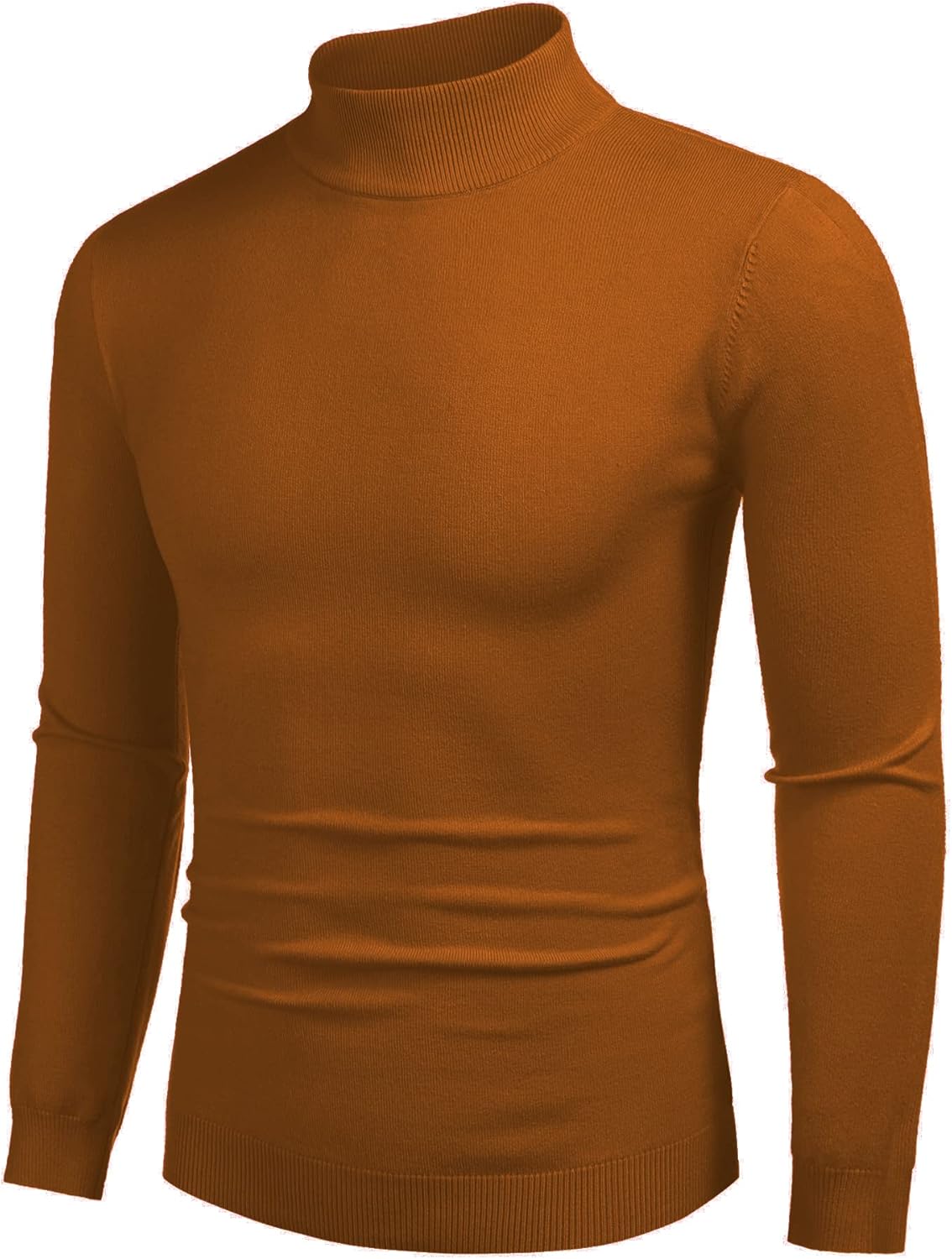 Mock Turtleneck Slim Fit Pullover Sweater Casual Basic Knitted Thermal Sweaters