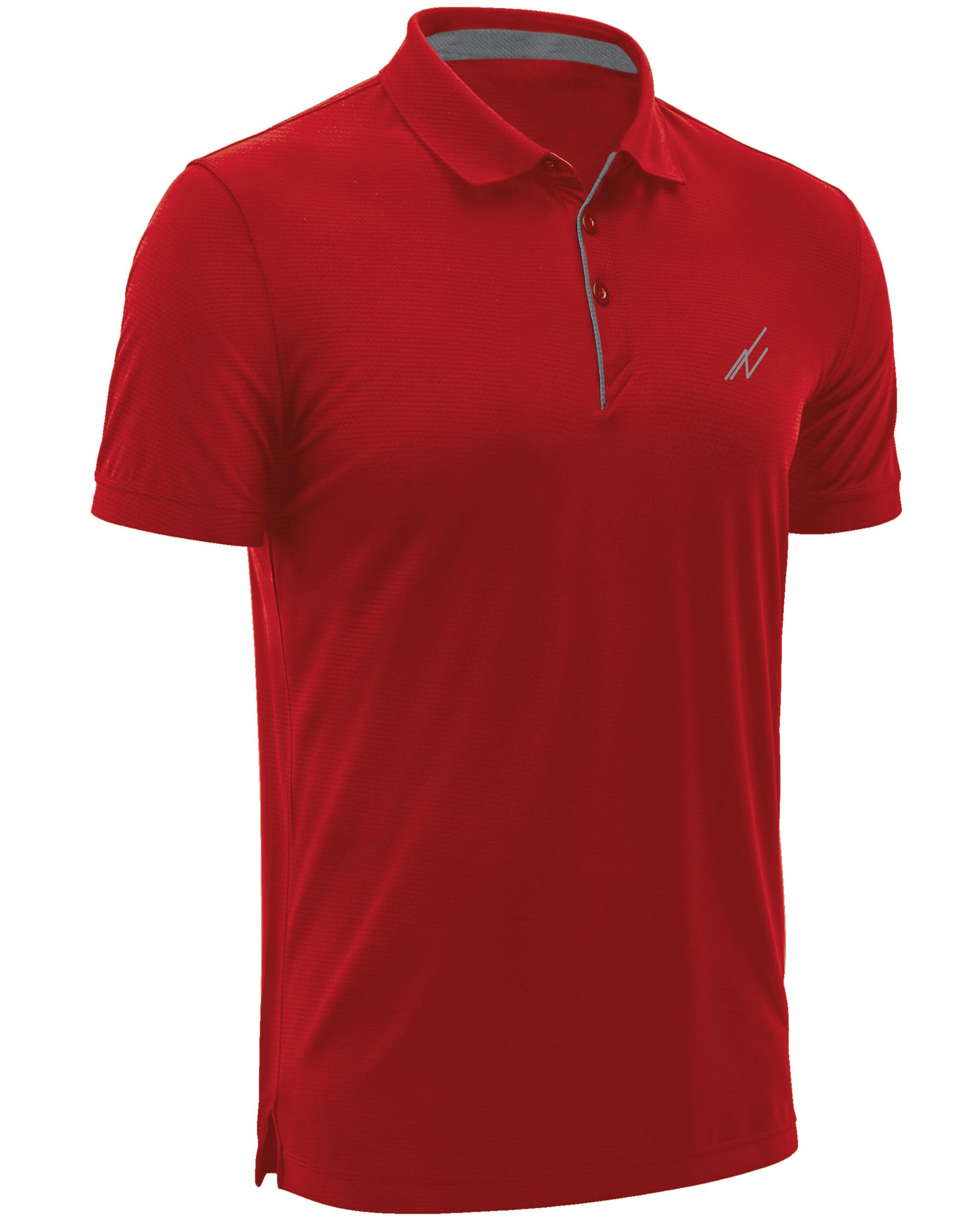 Golf Polo Shirt Regular Fit Moisture Wicking Quick Dry Performance Short Sleeves Polo
