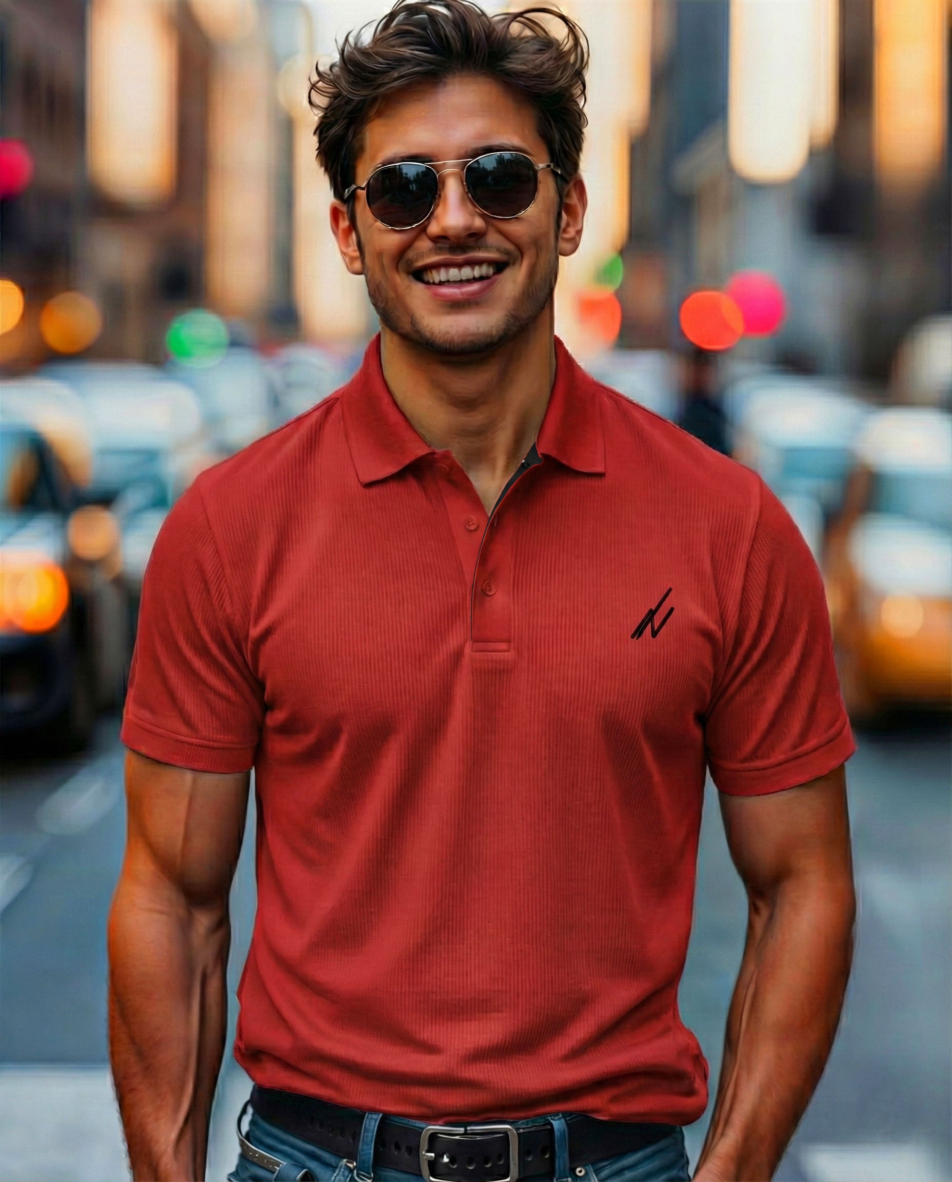 Golf Polo Shirt Regular Fit Moisture Wicking Quick Dry Performance Short Sleeves Polo